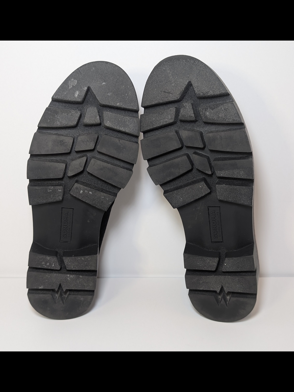 Sonoma Goods For Life Valda Women’s Lug Sole Loafers Black Suede Size 7.5 - Picture 7 of 9